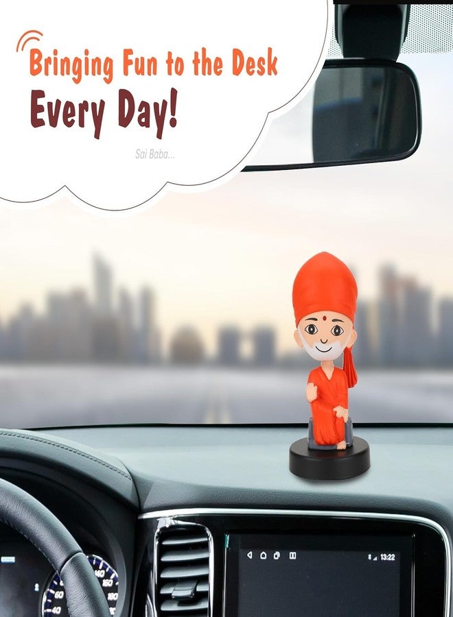 Negi Sai Baba Bobblehead Toy for Kids, Decoration Item for Home Car Dashboard and Office Table God Statue for Festivale Diwali Birthday Gift for Kids - Image 5